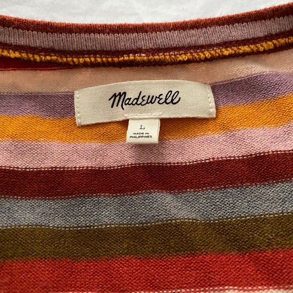 Madewell Striped Balloon Sleeve Sweater - Picture 4 of 4